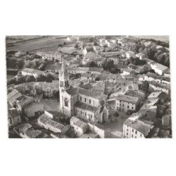 SAINT-CANNAT: la ville et l'église vue aérienne 10X15 - très bon état
