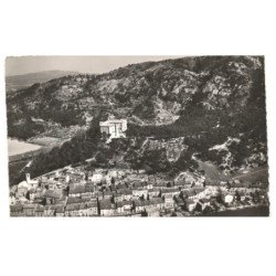 MEYRARGUES: vue générale, le village et le château vue aérienne 10X15 - très bon état
