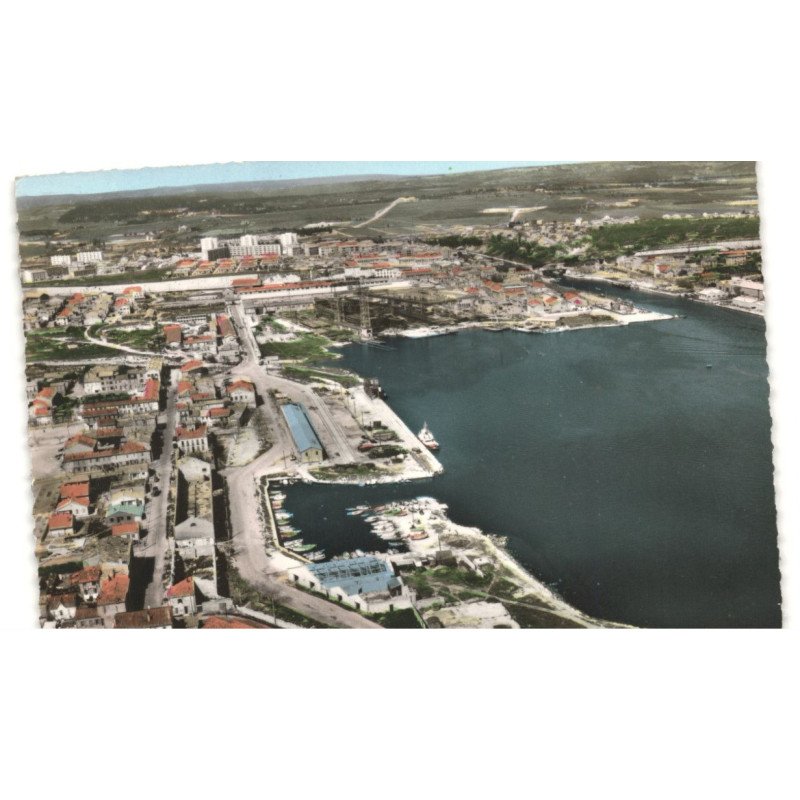 PORT-de-BOUC: la lèque vue aérienne 10X15 - très bon état