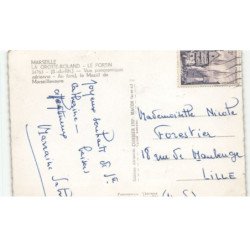 MARSEILLE: la grotte-roland, le fortin, au fond le massif de marseillevayre vue aérienne 10X15 - très bon état