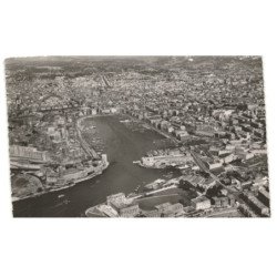 MARSEILLE: panoramique sur le vieux port et la ville vue aérienne 10X15 - très bon état