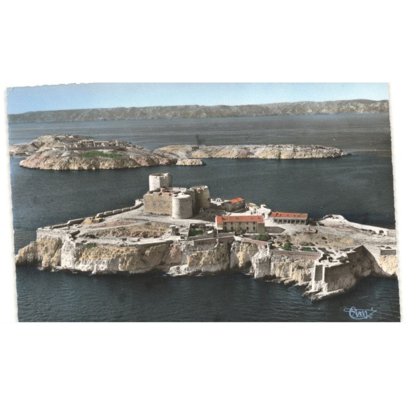 MARSEILLE: le château d'if vue aérienne 10X15 - très bon état