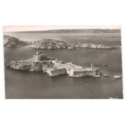 MARSEILLE: château d'if et les iles du frioul vue aérienne 10X15 - très bon état