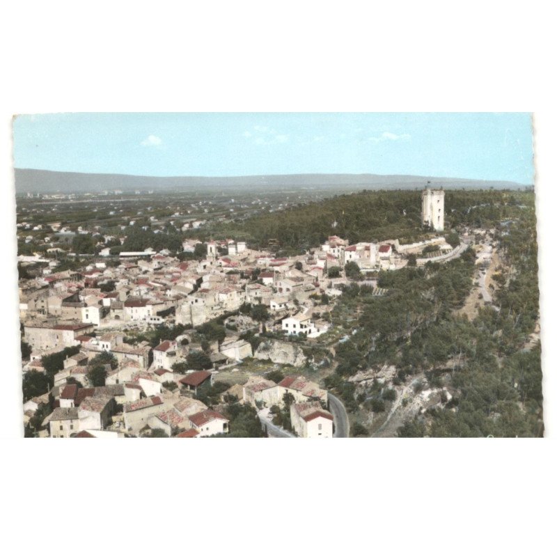 BARBENTANE: vue générale vue aérienne 10X15 - état