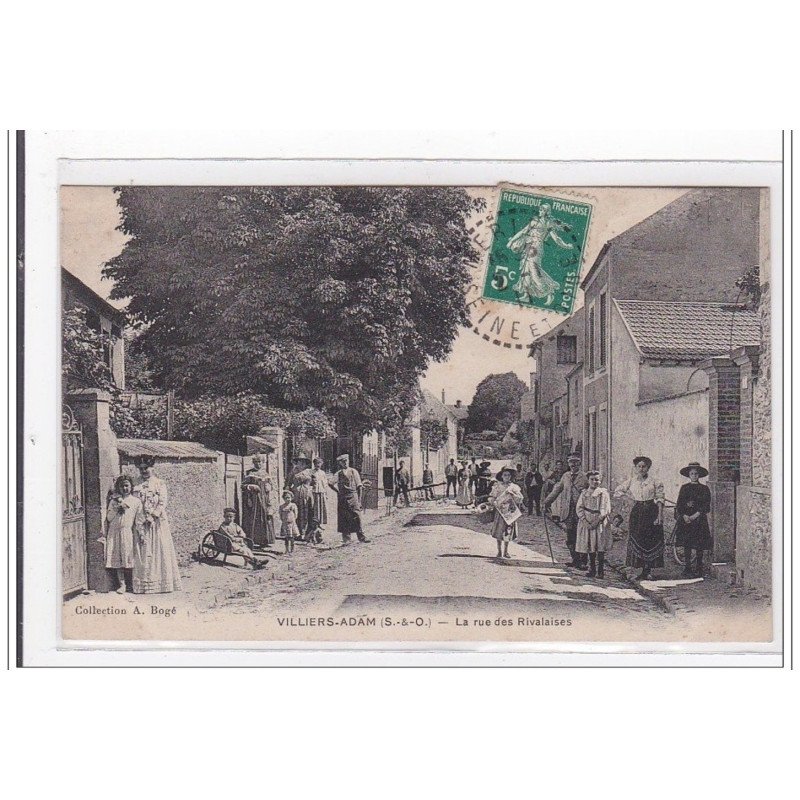 VILLIERS-ADAM : la rue des rivalaises - tres bon etat