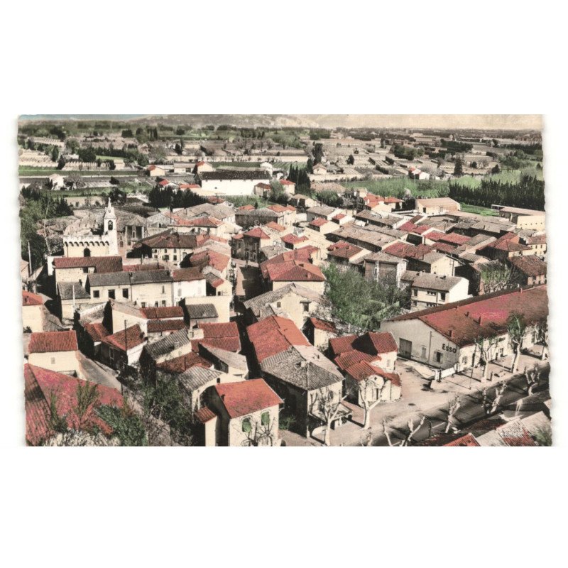 SAINT-ANDRIOL: vue générale en premier plan la R.N. 7 vue aérienne 10X15 - très bon état