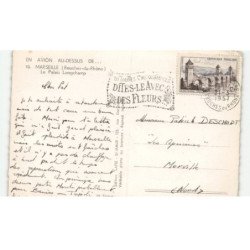 MARSEILLE: le palais longchamp vue aérienne 10X15 - très bon état