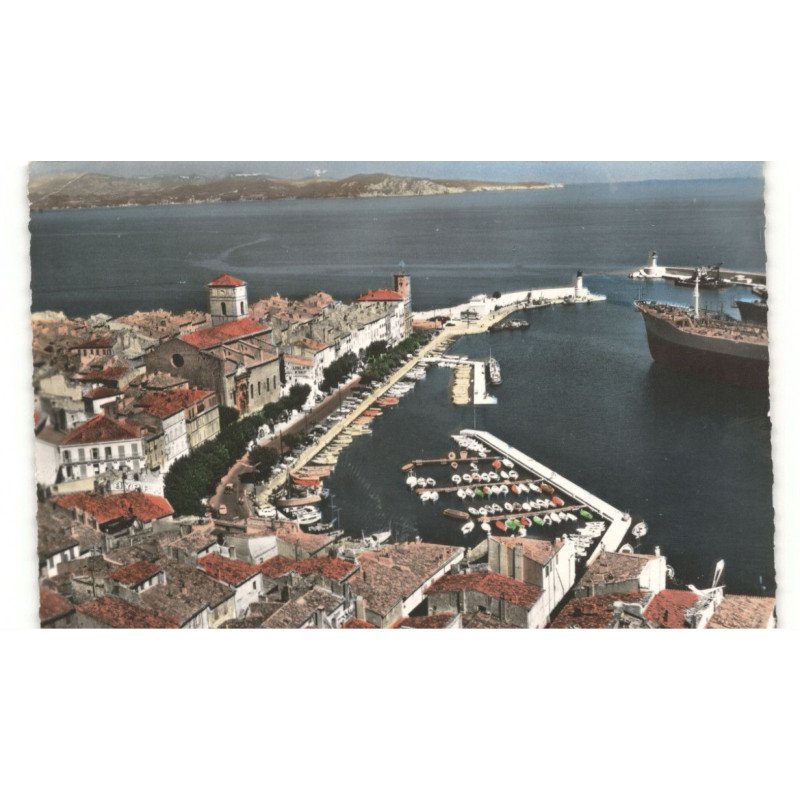 LA CIOTAT: vue du port vue aérienne 10X15 - très bon état