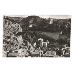 BOULBON: le vieux château vue aérienne 10X15 - très bon état