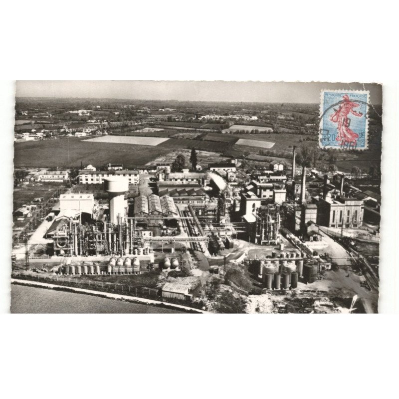 MELLE: les usines de melle vue aérienne 10X15 - état