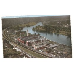 BONNIERES: l'usine singer vue aérienne 10X15 - très bon état