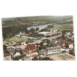 BONNIERES-sur-SEINE: vue panoramique, l'église, vue aérienne 10X15 - très bon état