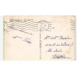 POISSY: l'hôtel de ville vue aérienne 10X15 - très bon état (timbre arraché)