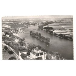 ROLLEBOISE: la seine et le barrage de méricourt vue aérienne 10X15 - très bon état