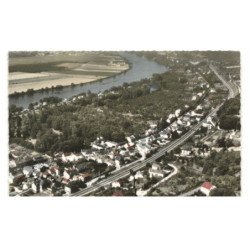 VAUX-sur-SEINE: vue panoramique sur la vallée de la seine vue aérienne 10X15 - très bon état