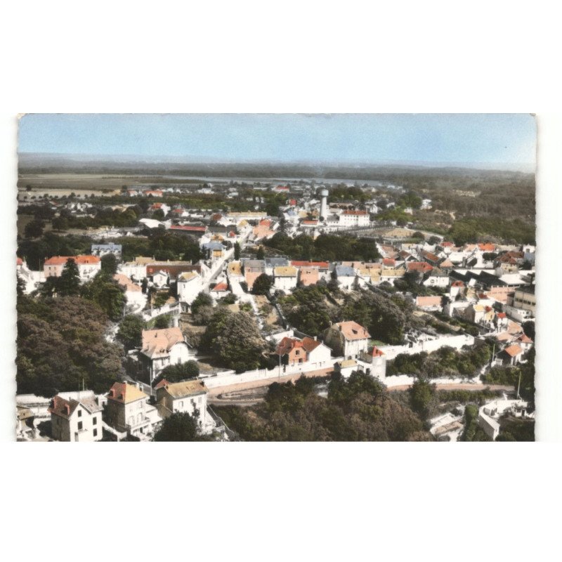 NEAUPHLE-le-CHATEAU: vue panoramique vue aérienne 10X15 - très bon état
