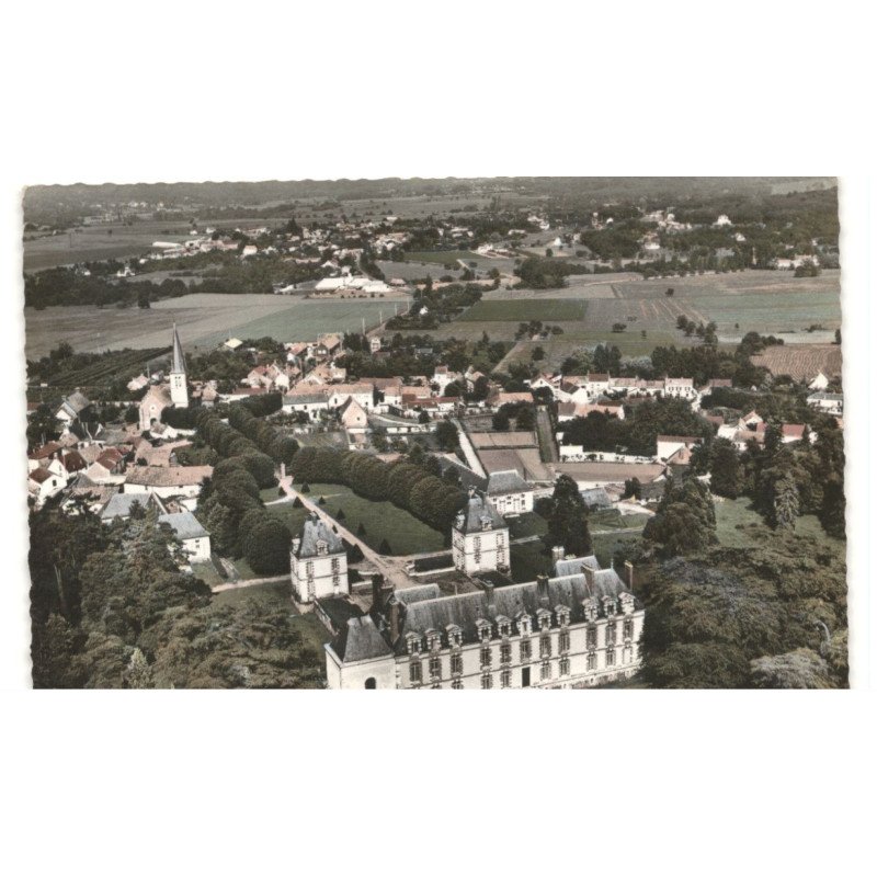 LE TREMBLAY-sur-MAULDRE: le château vue générale vue aérienne 10X15 - très bon état