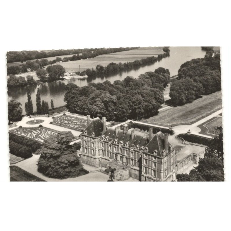 ROSNY-sur-SEINE: le château de sully vue aérienne 10X15 - très bon état