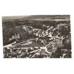 MEULAN - HARDRICOURT: vue générale et château martin-bourgeois vue aérienne 10X15 - très bon état