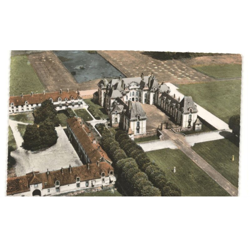 GROSBOIS: château, vue générale vue aérienne 10X15 - très bon état