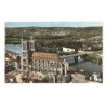 MANTES-la-JOLIE: collégiale notre-dame vue aérienne 10X15 - très bon état
