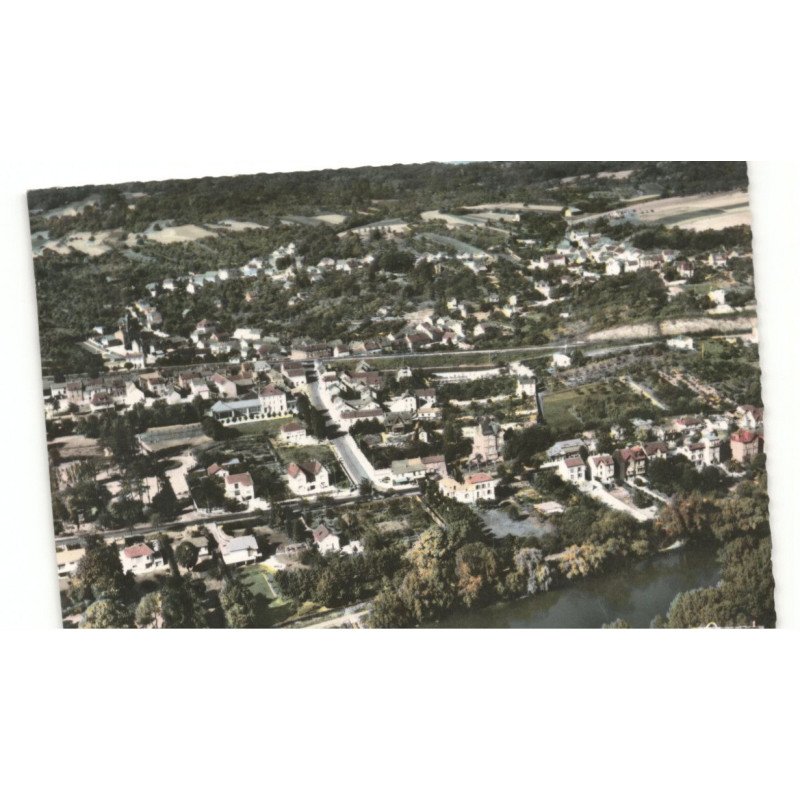 JUZIERS: vue panoramique vue aérienne 10X15 - très bon état
