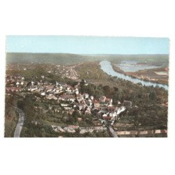 EVECQUEMONT: vue générale sur la vallée de la seine vue aérienne 10X15 - très bon état
