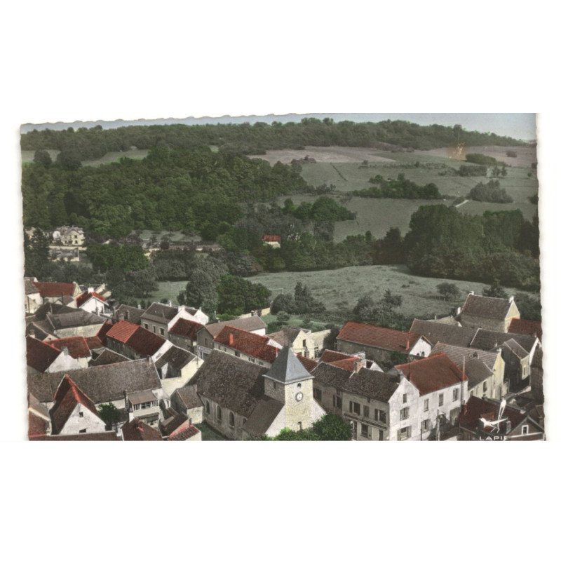 VERT: l'église vue aérienne 10X15 - très bon état