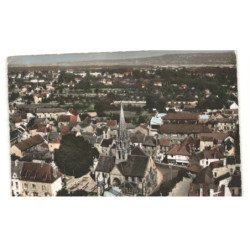 VERNOUILLET: l'église vue aérienne 10X15 - très bon état