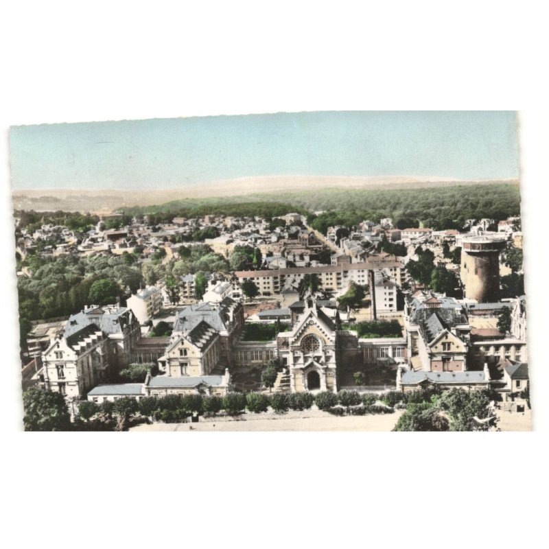 SAINT-GERMAIN-en-LAYE: l'hôpital vue aérienne 10X15 - très bon état