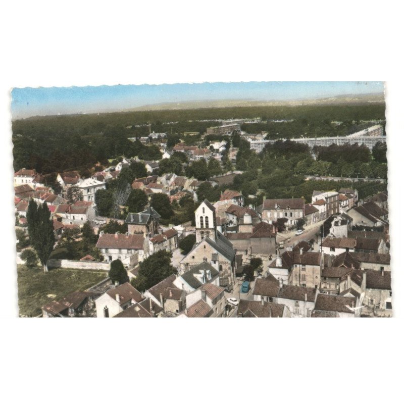 VERNEUIL-sur-SEINE: vue générale vue aérienne 10X15 - très bon état
