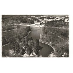 RAMBOUILLET: vue générale sur le parc du château de rambouillet (l'ile aux roches) vue aérienne 10X15 - très bon état