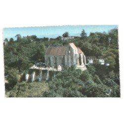 ROCHEFORT-en-YVELINES: l'église notre-dame vue aérienne 10X15 - très bon état