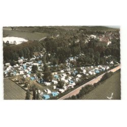 SAINT-ARNOULT-en-YVELINES: patron des campeurs, le camping "la plage aux champs" vue aérienne 10X15 - très bon état