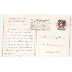 PLAISIR: place saint-pierre et le prieuré vue aérienne 10X15 - très bon état
