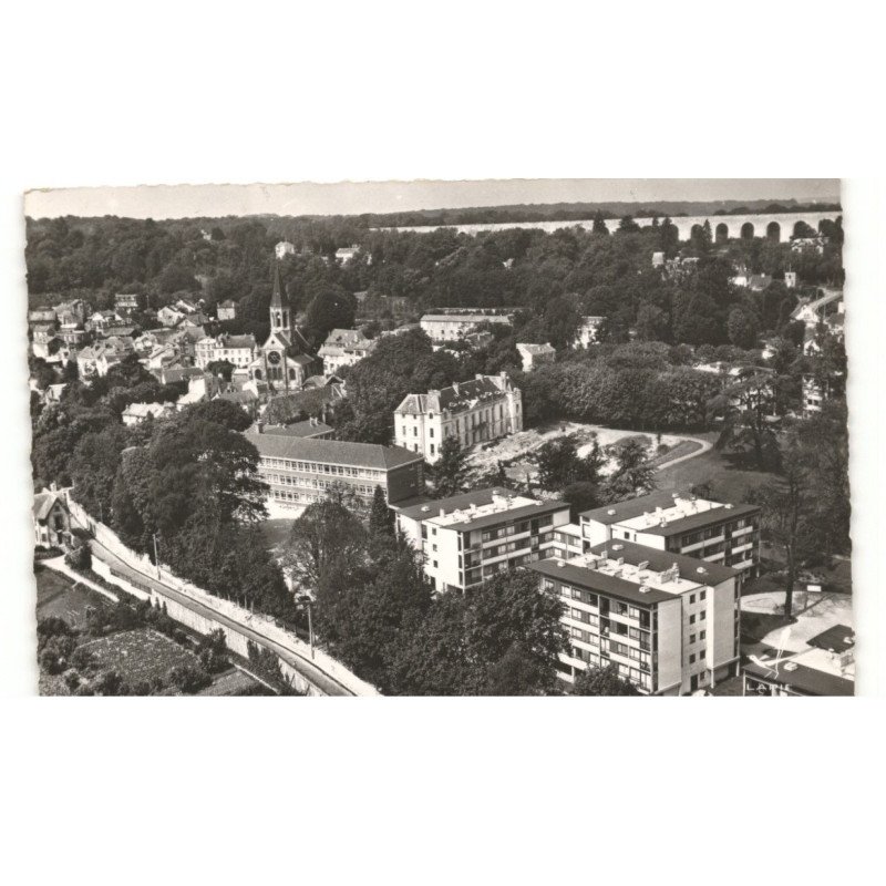 LOUVECIENNES: vue panoramique vue aérienne 10X15 - très bon état