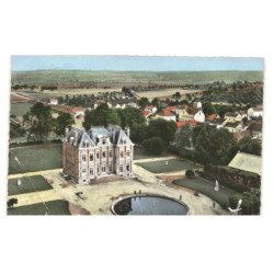 ECQUEVILLY: le château, maison de repos, centre hospitalier vue aérienne 10X15 - état