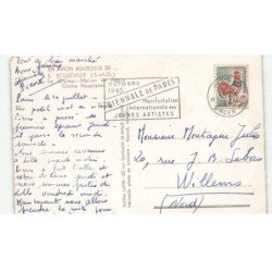 ECQUEVILLY: le château, maison de repos, centre hospitalier vue aérienne 10X15 - état