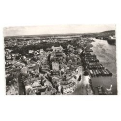 CONFLANS-SAINTE-HONORINE: panorama quai des martyrs vue aérienne 10X15 - très bon état