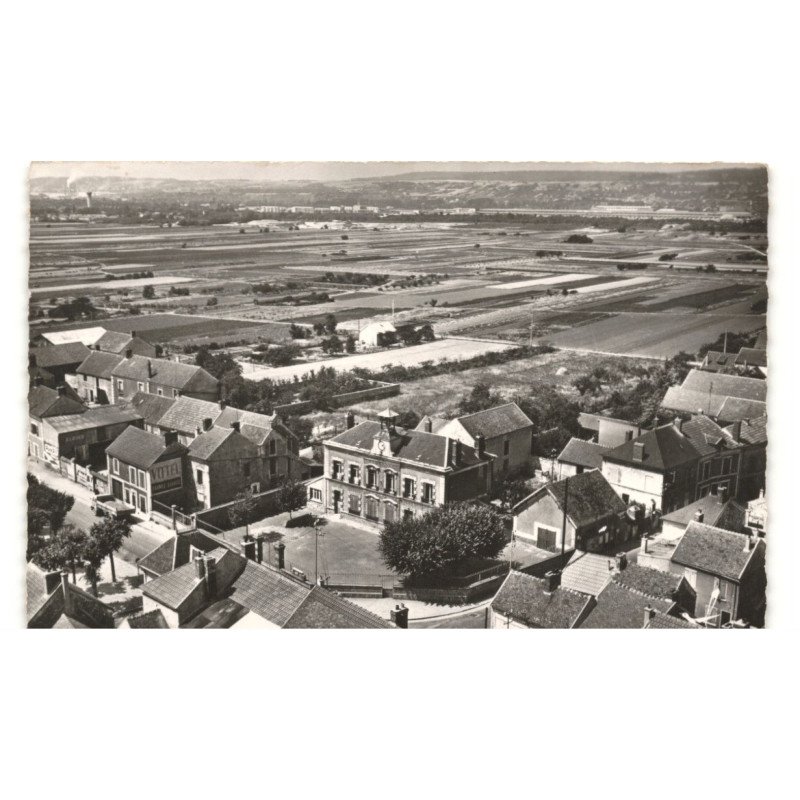 FLINS: la mairie vue aérienne 10X15 - très bon état