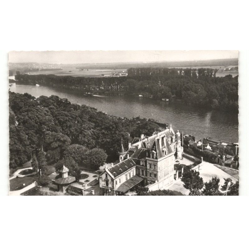 CONFLANS-SAINTE-HONORINE: le château du prieuré vue aérienne 10X15 - très bon état