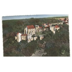 CHEVREUSE: château de "la madeleine" construit en 975 vue aérienne 10X15 - très bon état
