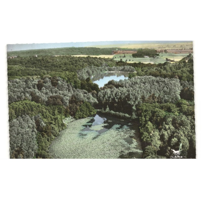 COIGNIERES: les étangs vue aérienne 10X15 - très bon état