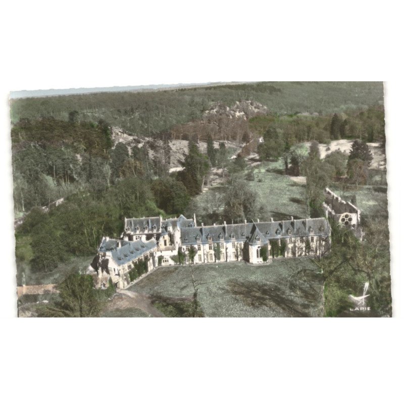 CERNAY-la-VILLE: l'abbaye vue aérienne 10X15 - très bon état