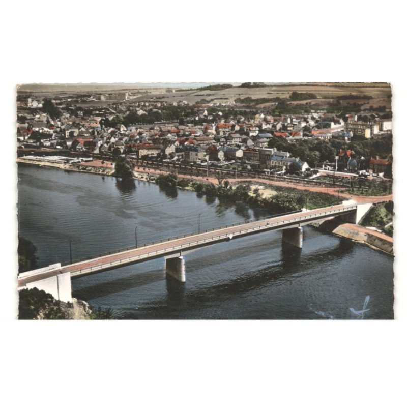BONNIERES: le pont vue aérienne 10X15 - très bon état