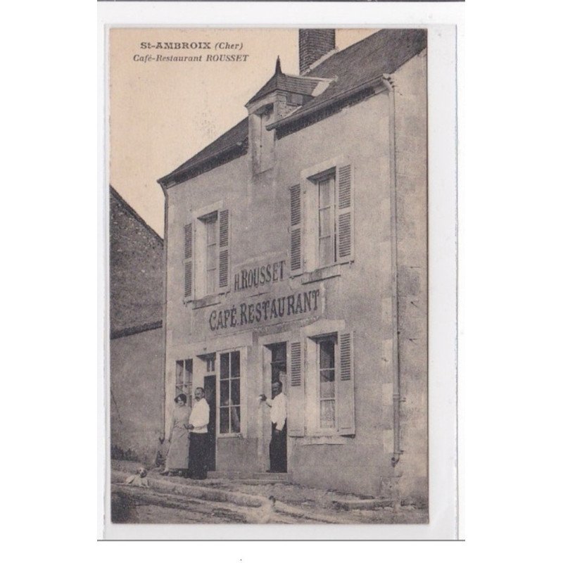 St-AMBROIX : café-restaurant ROUSSET - tres bon etat