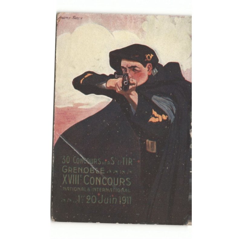 MILITAIRES CHASSEURS ALPINS: 30 concours de tir, grenoble, 1er au 20 juin 1911 - état