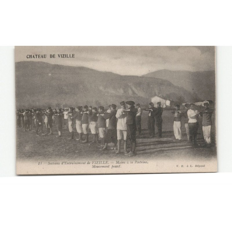 MILITAIRE CHASSEURS ALPINS: sections d'entrainement de vizille, mains à la pontrine, mouvement passif - très bon état