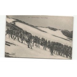 MILITAIRE CHASSEURS ALPINS: dans la neige - très bon état