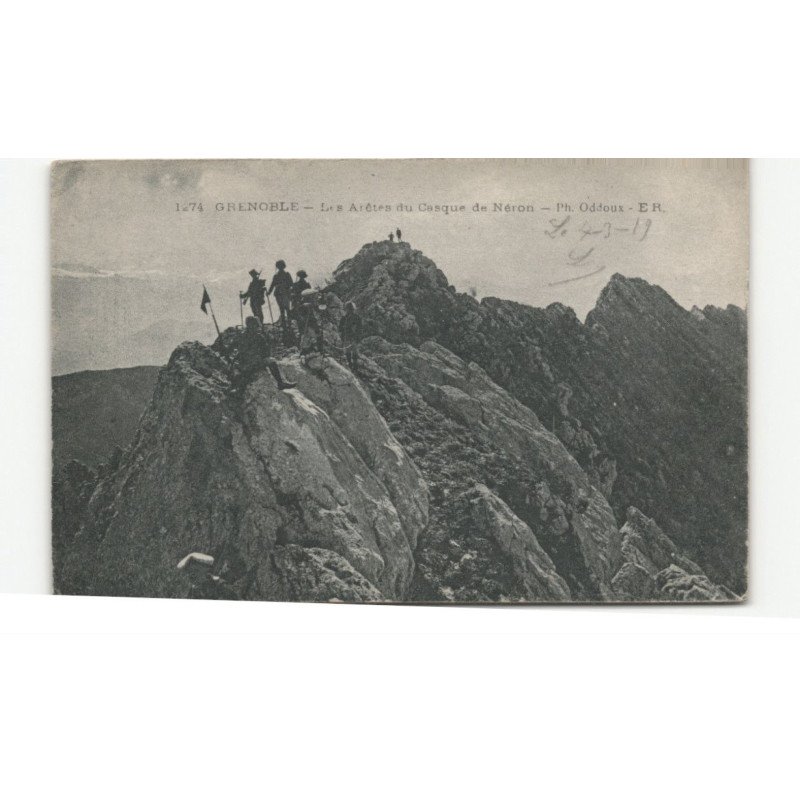 MILITAIRE CHASSEURS ALPINS: grenoble les arêtes du casque de néron - très bon état
